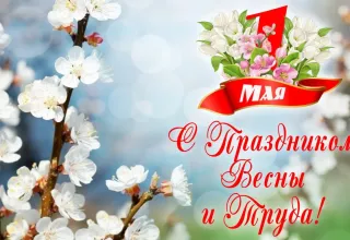 С днём весны и труда!
